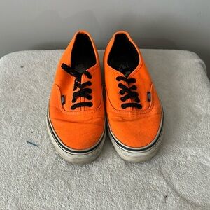 Vans Orange and Black Sneakers